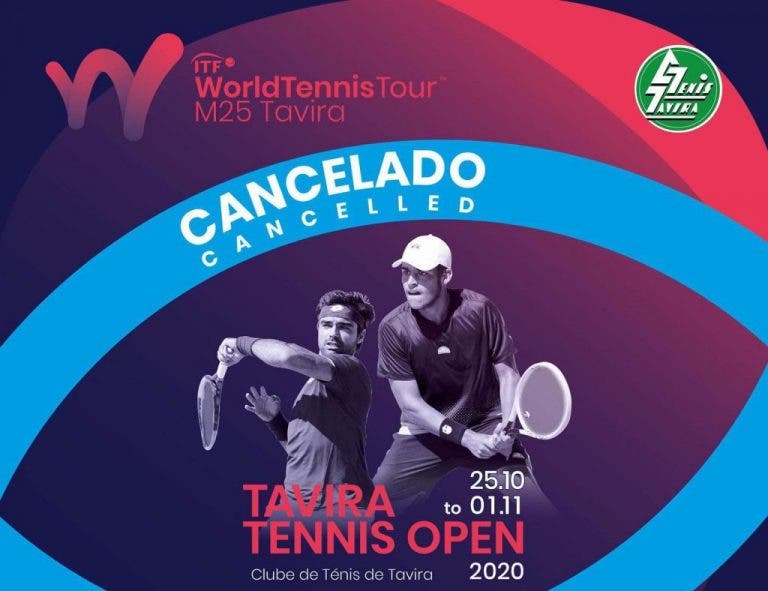 Tavira Tennis Open cancelado devido ao aumento de casos de Covid-19