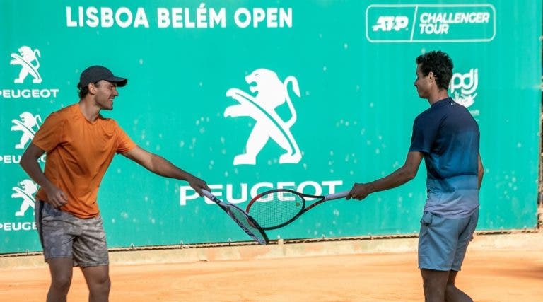 Gonçalo Oliveira na final de pares do Lisboa Belém Open