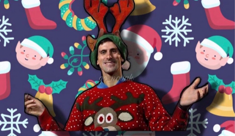 Novak Djokovic deixou a sua mensagem de Natal