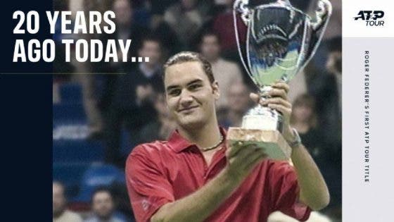[VÍDEO] Federer conquistou o seu primeiro título ATP há precisamente 20 anos