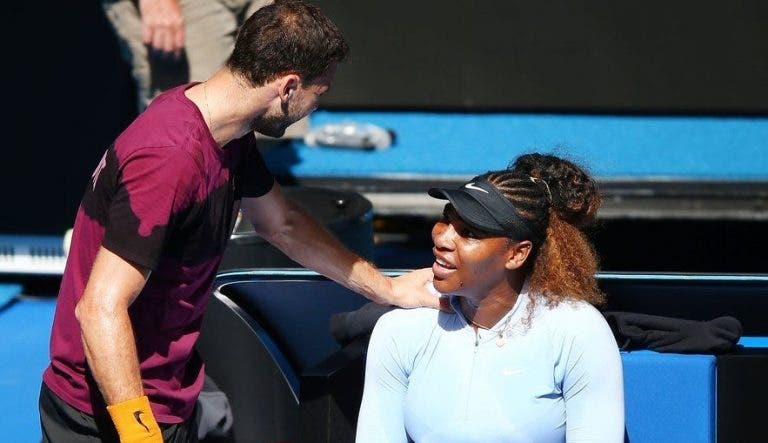 [VÍDEO] Ex-namorados Serena e Dimitrov treinaram juntos na Florida