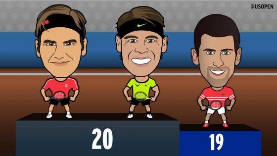 Djokovic morde os calcanhares a Federer e Nadal no trono dos Grand Slams