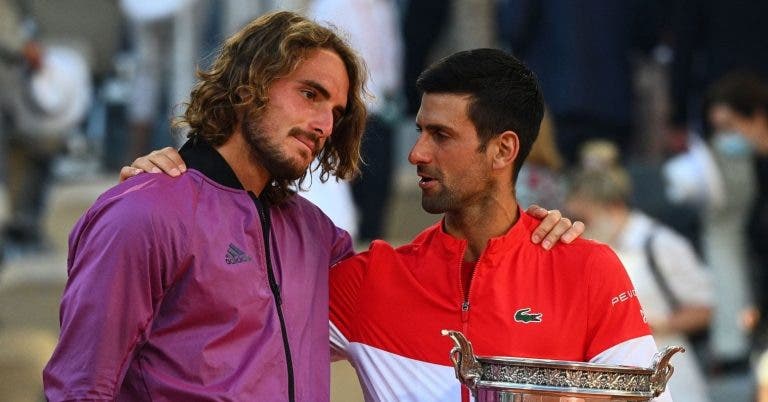 Tsitsipas dá parabéns a Djokovic pelo título em Roland Garros com mensagem profunda