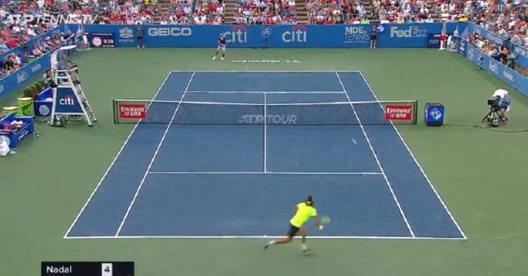 [VÍDEO] Nadal vs. Harris teve pontos incríveis em Washington