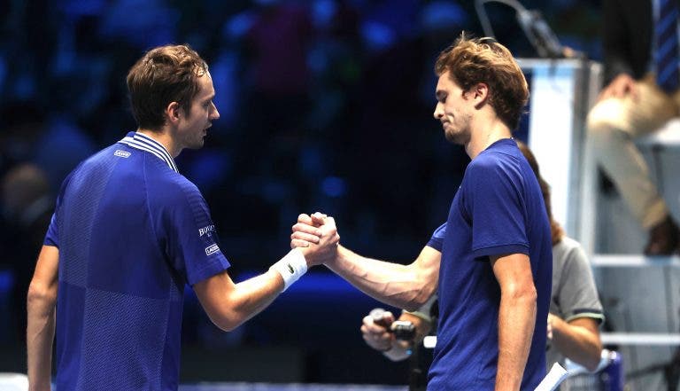 Zverev arrepende-se do que disse sobre Medvedev a meio da temporada