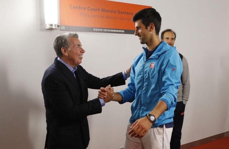 Djokovic junta-se ao adeus a Manolo Santana: «Obrigado por teres aberto o caminho»