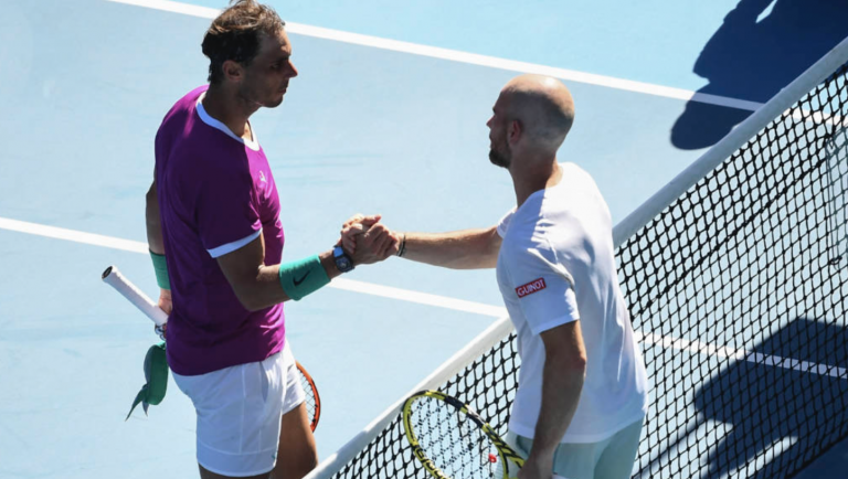 Mannarino rendido a Nadal: «É a diferença entre ser um dos bons ou um dos melhores»