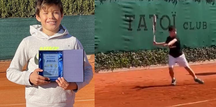 [VÍDEO] É assim que joga Jaime Alcaraz, o irmão de Carlitos que tem apenas 10 anos