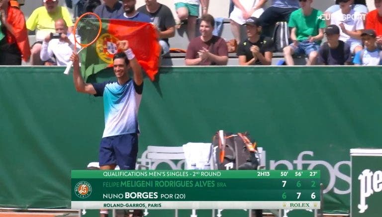 Nuno Borges faz bela recuperação contra Meligeni e fica a uma vitória do quadro principal em Roland Garros