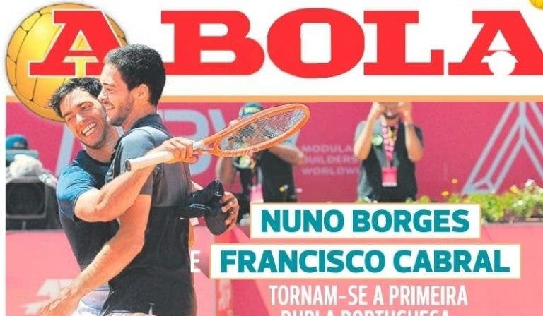 Título de Cabral e Borges em destaque na imprensa portuguesa