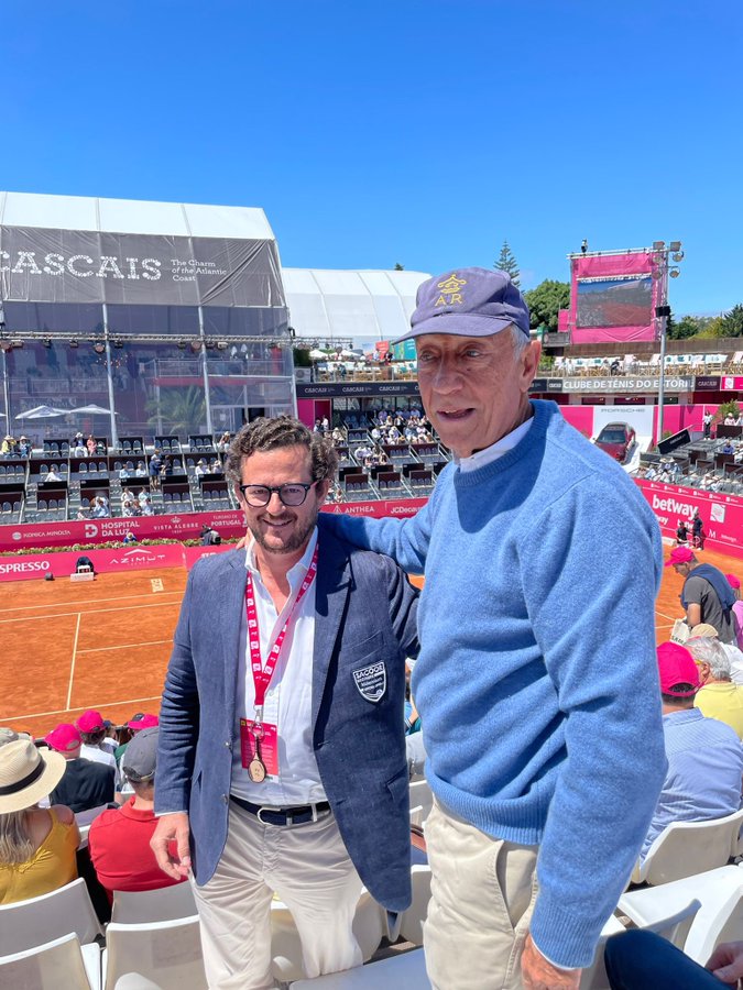 Marcelo Rebelo de Sousa aparece de surpresa para ver a final de Nuno Borges e Francisco Cabral
