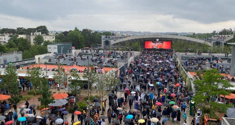 Roland Garros: chuva interrompe (quase toda) a jornada