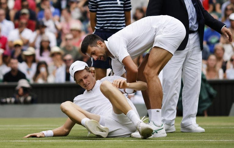 Sinner e a derrota com Djokovic em Wimbledon: «Não colapsei mas ele entrou noutra dimensão»
