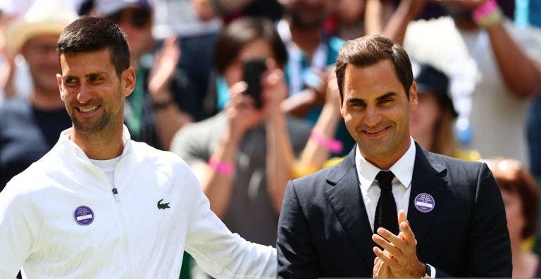 Djokovic revela o que disse a Federer no seu regresso a Wimbledon