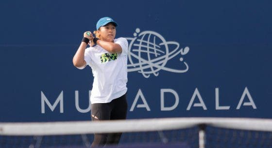 [FOTOS] Osaka chegou cedo a San José e já treina para o torneio da próxima semana