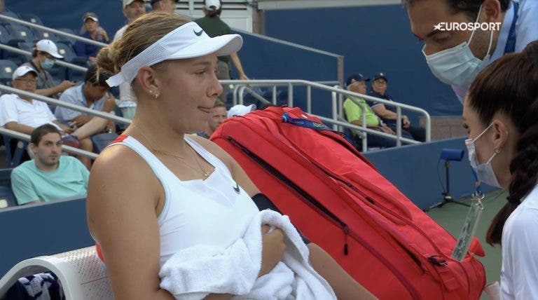 Anisimova desilude em casa e não sai da primeira ronda no US Open