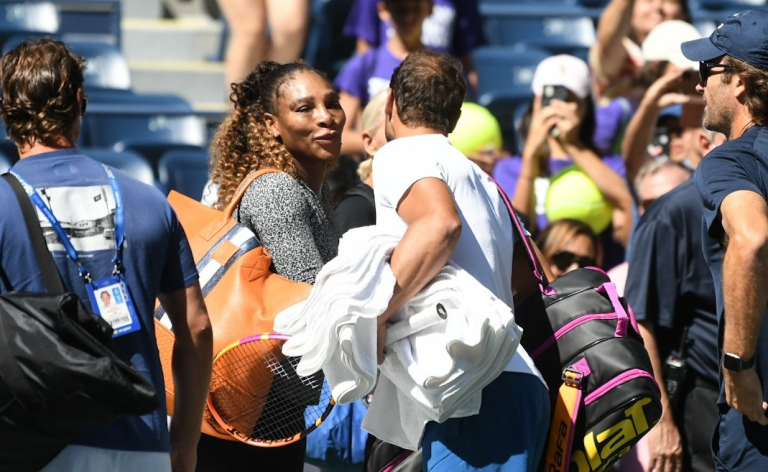 Serena e Nadal em reencontro de lendas no Arthur Ashe Stadium