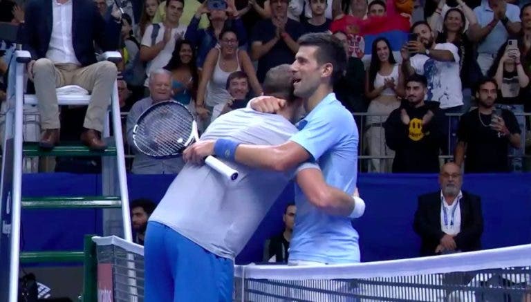 Djokovic e a vitória sobre Pospisil: «Não é fácil defrontar um dos melhores amigos»