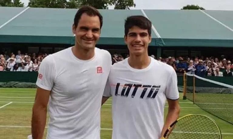 Alcaraz entre os primeiros jogadores a chorar a retirada de Federer