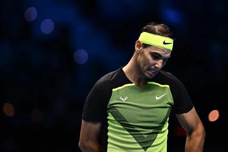 Rafael Nadal está oficialmente eliminado da luta pelas ‘meias’ nas ATP Finals