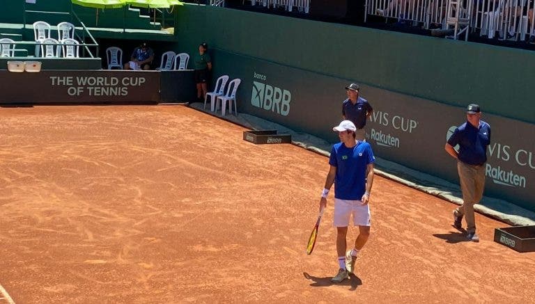 Estreia de Gustavo Heide na Copa Davis dura apenas três games