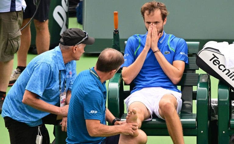 Medvedev e a lesão no tornozelo: «No aquecimento não me mexia bem»