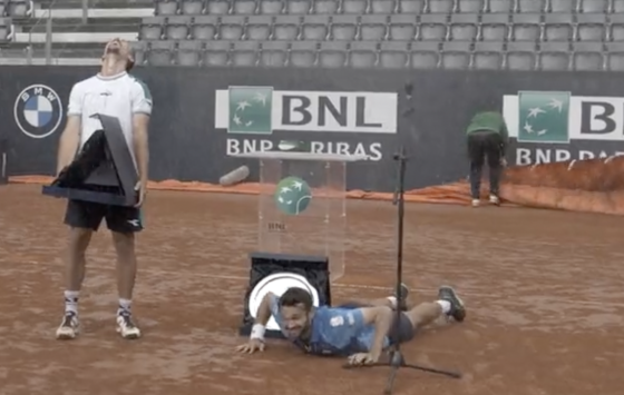 [VÍDEO] Campeões de pares de Roma festejaram no meio da tempestade