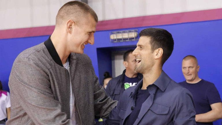 Jokic rendido a Djokovic: «Quero ser como ele! Não podemos ser comparados»