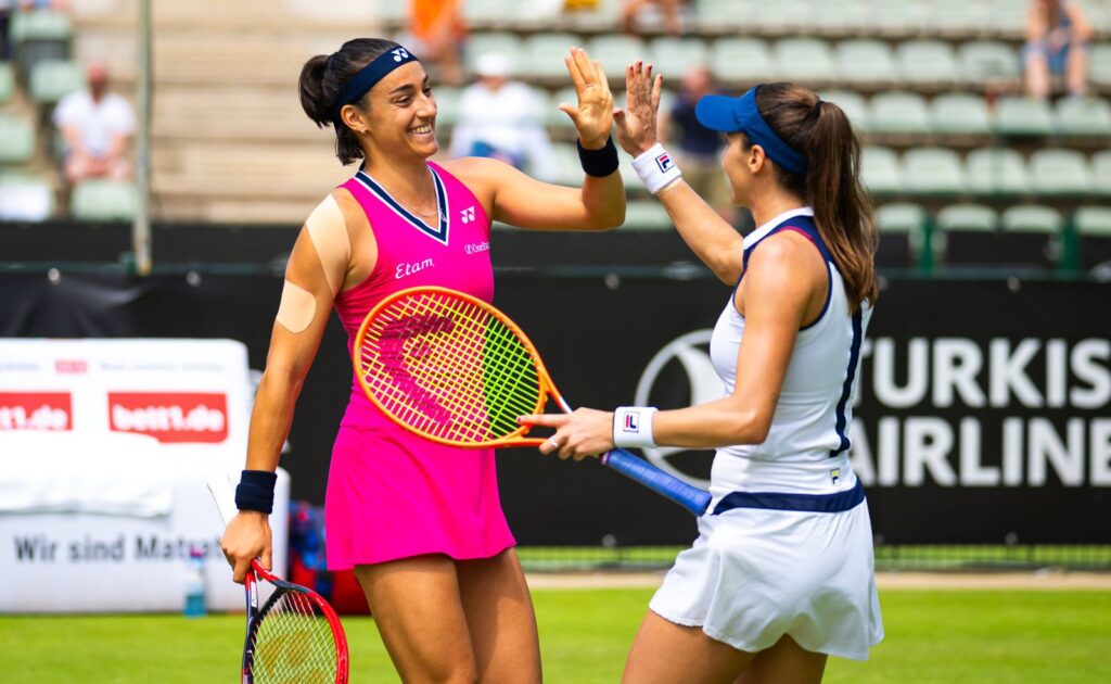 Luísa Stefani e Caroline Garcia
