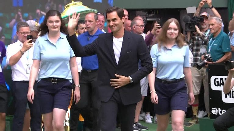 Roger Federer homenageado em Halle, onde venceu 10 títulos