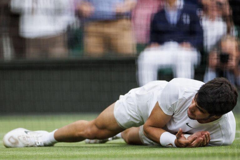 Só um tenista precisou de menos tentativas do que Alcaraz para conquistar Wimbledon