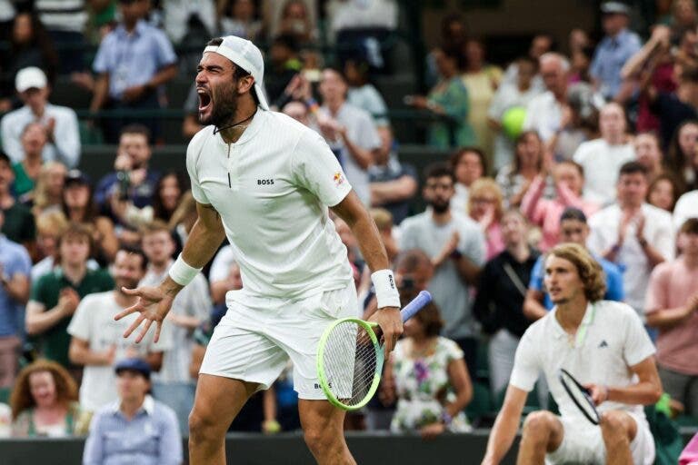 Berrettini emocionado com nível em Wimbledon: «Achava que não ia estar pronto para jogar»
