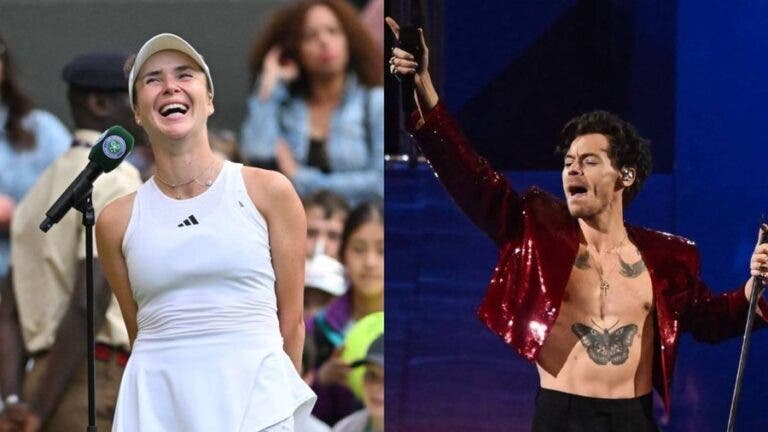Wimbledon “obrigou” Svitolina a oferecer bilhetes para Harry Styles e o cantor não ficou indiferente