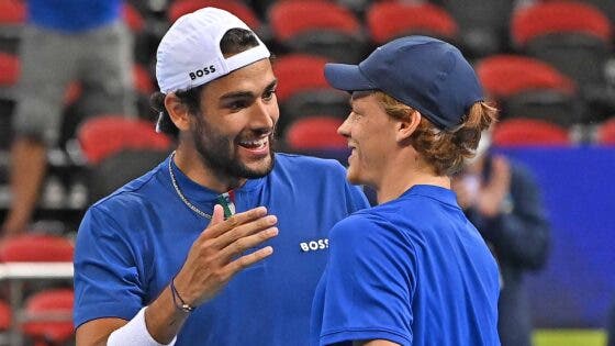 Sinner escolhe Berrettini como parceiro de treino para preparar Roma