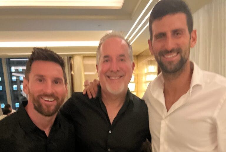 Que encontro! Messi e Djokovic juntos em Nova Iorque