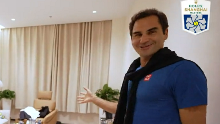 [VÍDEO] Federer fez ’tour’ por Xangai e revelou ter recuperado o balneário a Alcaraz