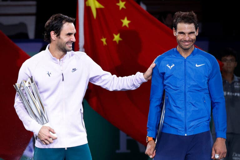 Federer relembra Nadal na homenagem em Xangai: «Adoro as batalhas que tivemos juntos»