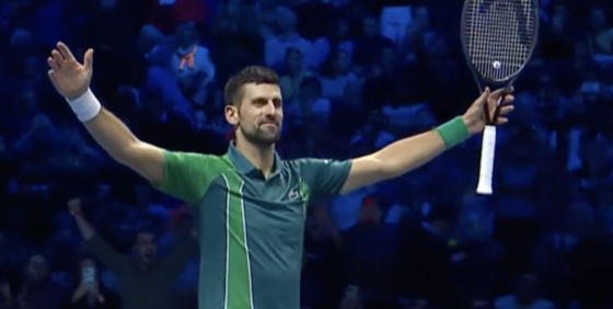 [VÍDEO] Eis o momento em que Djokovic celebrou mais um feito histórico nas ATP Finals