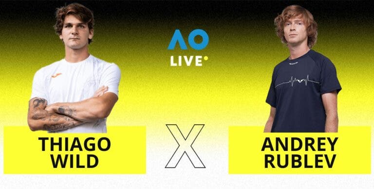 [AO VIVO] Acompanhe Thiago Wild x Rublev no Australian Open em tempo real