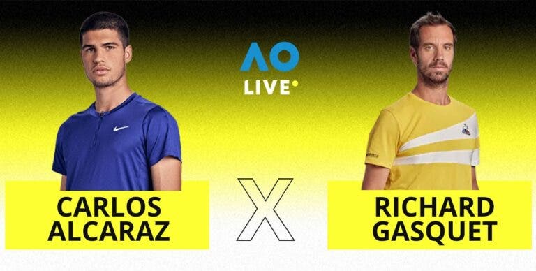[AO VIVO] Acompanhe Alcaraz x Gasquet no Australian Open em tempo real