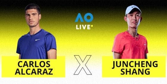 [AO VIVO] Acompanhe Alcaraz x Shang no Australian Open em tempo real