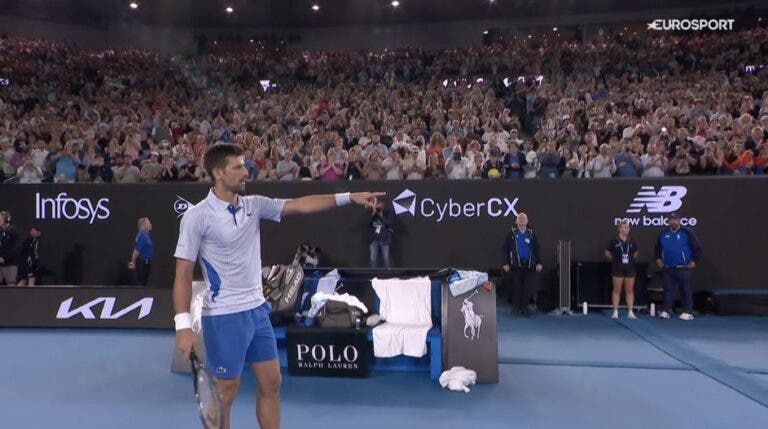 [VÍDEO] Que momento: Djokovic rende-se e pede ao público enorme ovação para Prizmic