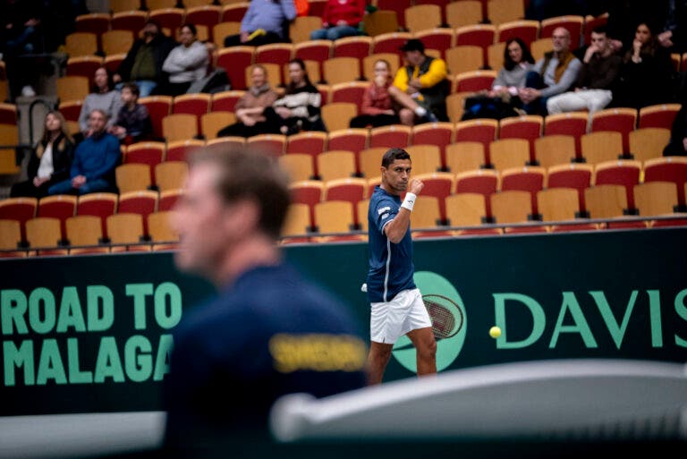 Thiago Monteiro avalia primeiro dia de confronto com a Suécia: “Copa Davis é isso”