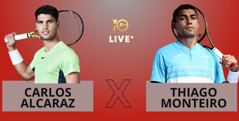 [AO VIVO] Acompanhe Alcaraz x Thiago Monteiro no Rio Open em tempo real