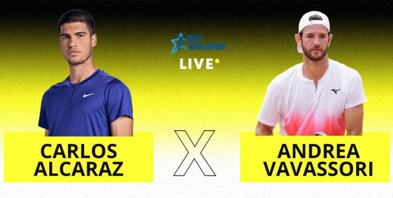 [AO VIVO] Acompanhe Alcaraz x Vavassori em Buenos Aires em tempo real
