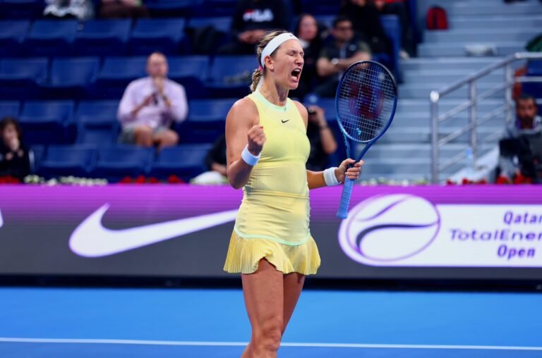Azarenka volta a atropelar Ostapenko e marca duelo de campeãs com Swiatek em Doha