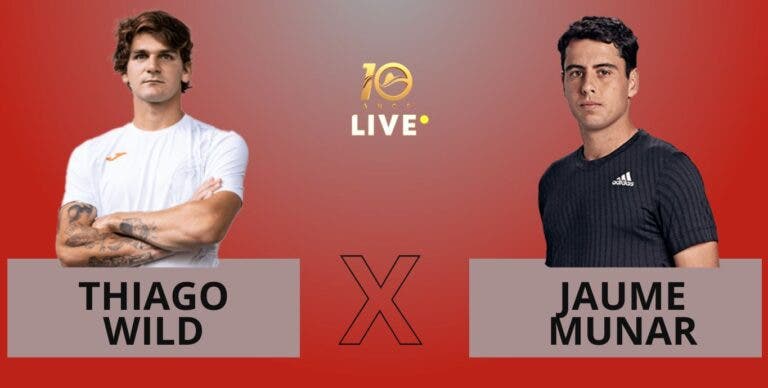 [AO VIVO] Acompanhe Thiago Wild x Munar no Rio Open em tempo real
