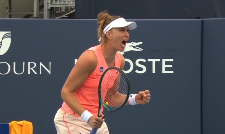 Bia Haddad contraria retrospecto na estreia em Miami e marca reencontro com Boulter