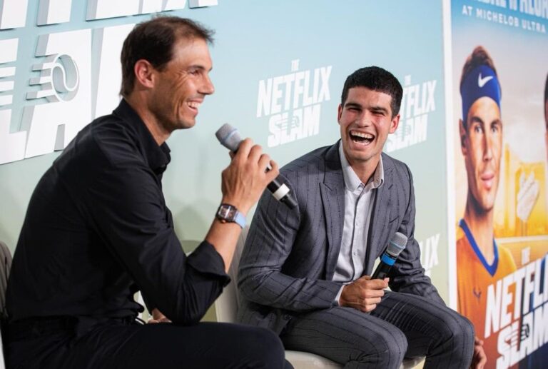 Saiba onde assistir à exibição entre Nadal x Alcaraz em Las Vegas ao vivo hoje