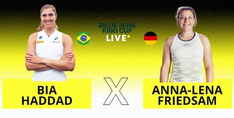 [AO VIVO] Acompanhe Bia Haddad x Friedsam pela BJK Cup em tempo real